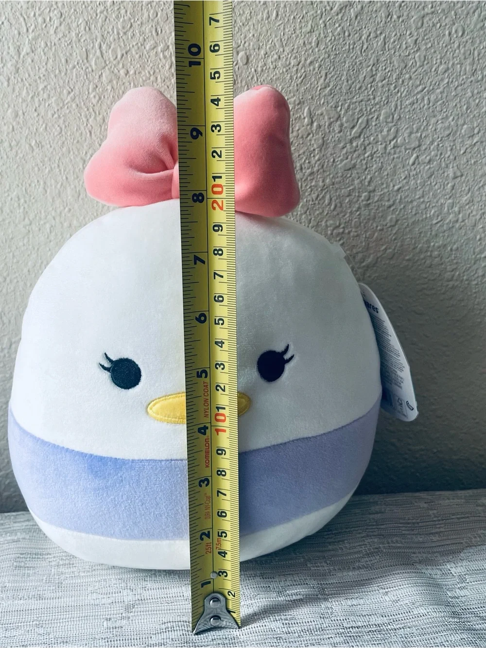 Disney Daisy Duck Squishmallow Plush - White, Pink, Purple, Yellow, Blue